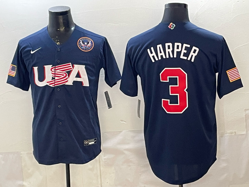 Men 2026 World cup blue MLB Nike jersey 006->more jerseys->MLB Jersey
